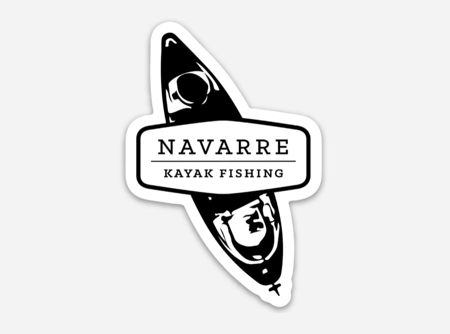 Navarre Kayak Fishing Kayak Logo - Bumper Sticker