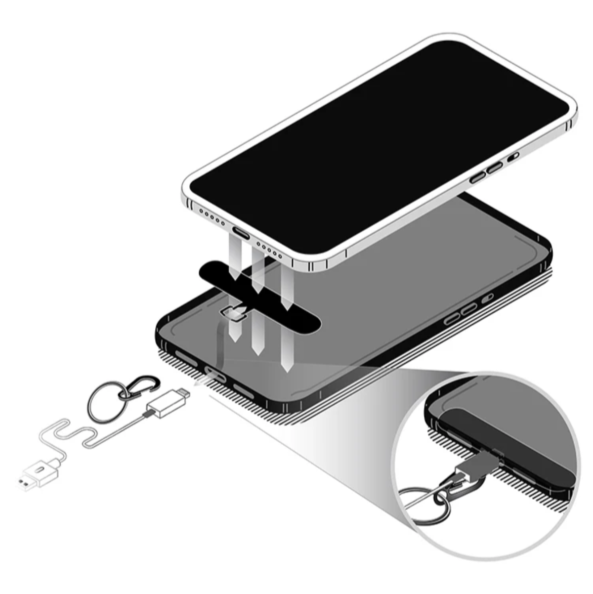 Boomerang Ratch-It Phone Tether | Navarre Kayak Fishing